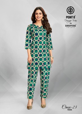 Craze23 vol 4 by Deeptex Pure cotton printed Fancy  co ord set catalogue at affordable rate co ord set catalogs