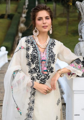 Cressa by Kailee fashion Pure Cotton Designer Thread work top bottom and dupatta catalogue at low rate readymade suit catalogs