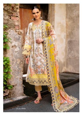 Crimsons vol 9 by Saanvi trends heavy lawn cotton unstitched dress material catalogue at affordable rate dress material catalogs