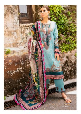 Crimsons vol 9 by Saanvi trends heavy lawn cotton unstitched dress material catalogue at affordable rate dress material catalogs