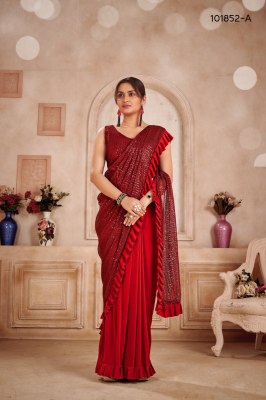 D 101852 by Amoha saree Imported fabric sequence work ready to wear saree catalogue at affordable rate  sarees catalogs