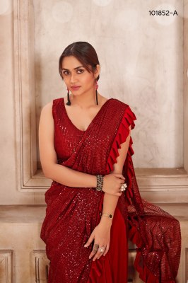 D 101852 by Amoha saree Imported fabric sequence work ready to wear saree catalogue at affordable rate  sarees catalogs