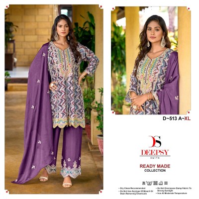 D 513 ABCD by deepsy suit digital printed embroidered readymade suit catalogue Deepsy suits