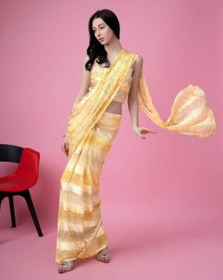 D No 10810 by Amoha trends satin silk saree with sparkled blouse catalogue at low rate sarees catalogs