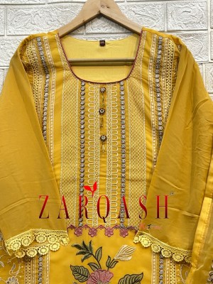 D No Z215 by Zarqash georgette embroidered readymade Pakistani suit catalogue at affordable rate pakistani suit catalogs