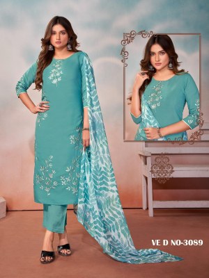 D no 3089 To 3091 by Ladies flavour roman with fancy embroidered readymade suit catalogue readymade suit catalogs