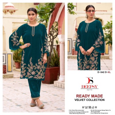 D542 abcd by deepsy velevet embroidered readymade suit collection  readymade suit catalogs