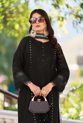 DNO 1722 by Shree Fab Cambric cotton kashmiri work top bottom and dupatta catalogue at affordable rate readymade suit catalogs