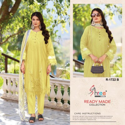 DNO 1722 by Shree Fab Cambric cotton kashmiri work top bottom and dupatta catalogue at affordable rate readymade suit catalogs