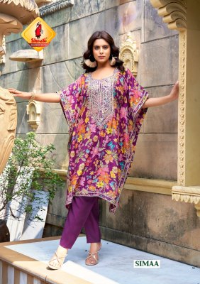 Daastaan by Shruti pure crape digital printed kaftan with pant collection readymade suit catalogs