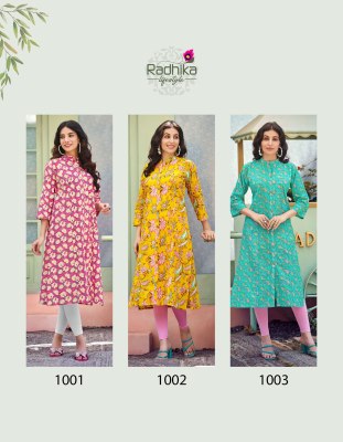 Dairy milk vol 1 by Radhika lifestyle pure heavy cotton kurti catalogue at affordable rate kurtis catalogs