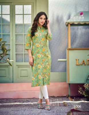 Dairy milk vol 1 by Radhika lifestyle pure heavy cotton kurti catalogue at affordable rate kurtis catalogs