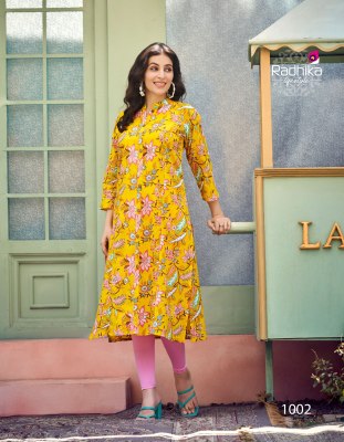 Dairy milk vol 1 by Radhika lifestyle pure heavy cotton kurti catalogue at affordable rate kurtis catalogs