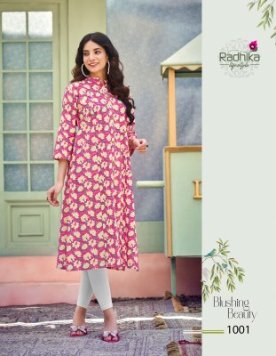 Dairy milk vol 1 by Radhika lifestyle pure heavy cotton kurti catalogue at affordable rate kurtis catalogs