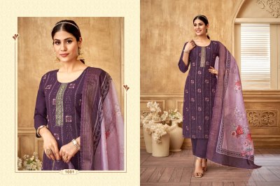 Daisy vol 5 by khusi fashion roman silk embroidered readymade suit catalogue at low rate readymade suit catalogs