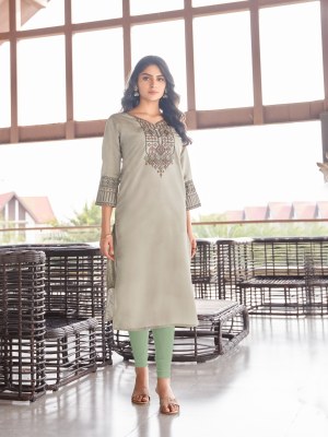 Dark fantasy vol 1 by Vaniska fancy embroidered fancy kurti catalogue at affordable rate kurtis catalogs