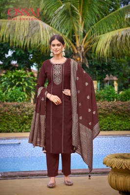 Dastoor by Ossm pure dola silk heavy embroidered unstitched dress material catalogue  salwar kameez catalogs