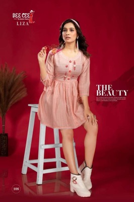 Dee Cee Liza premium quality frock style designers short top wholesale Kurti catalogue  Dee cee