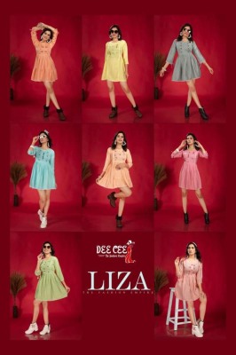 Dee Cee Liza premium quality frock style designers short top wholesale Kurti catalogue  kurtis catalogs