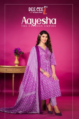 Deecee by Aayesha exclusive fancy cotton cambric printed readymade suit catalogue at low rate Dee cee