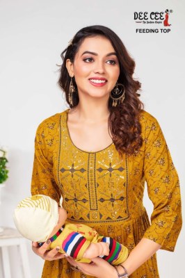 Deecee by Apeksha floral print with embroidered flared kurti catalogue at wholesale price kurtis catalogs