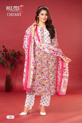 Deecee by Cherry cotton cambric ghera kurti pant and dupatta catalogue at low rate readymade suit catalogs