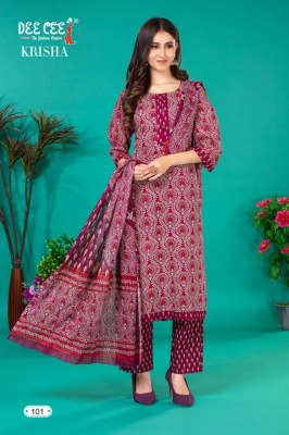 Cotton Candy White and Pink Printed Rayon Kurti with Dupatta and Pant Set