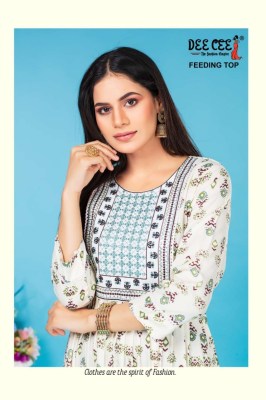 Deecee by Misty reyon printed flared embroidered kurti catalogue at wholesale price  kurtis catalogs