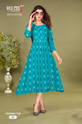 Deecee by Signature kali pattern feeding kurti catalogue at low rate kurtis catalogs