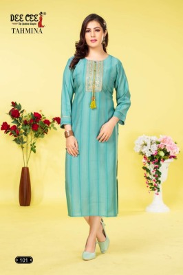 Deecee by Tahmina fancy dori embroidered A line kurti catalogue at wholesale price kurtis catalogs