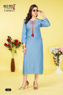 Deecee by Tahmina fancy dori embroidered A line kurti catalogue at wholesale price kurtis catalogs