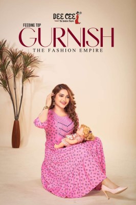 Deecee present Gurnish heavy reyon print sequence work kurti catalogue at low rate  Dee cee