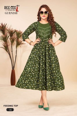 Deecee present Gurnish heavy reyon print sequence work kurti catalogue at low rate  kurtis catalogs