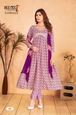 Deecee present Nathalia heavy chanderi embroidered printed readymade suit catalogue at wholesale price readymade suit catalogs