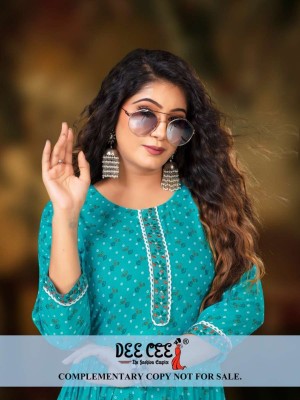 Deecee present Ranjna reyon floral embroidered kurti catalogue at wholesale price kurtis catalogs