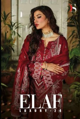 Deepsy Suits Elaf Luxury Vol 24 Rayon Cotton Embroidery Work Pakistani Suits Wholesale Price  Deepsy suits