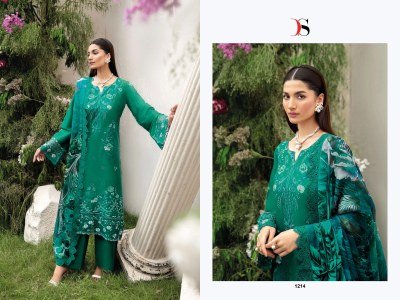 Deepsy Suits Elan Lawn 4 Embroidered Unstitched Cotton Set with Digital Print Dupatta Wholesale dress material catalogs