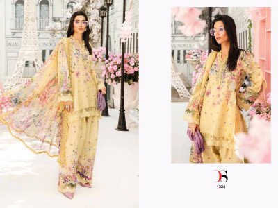 Deepsy Suits Maria B. Mprint 25 2  Unstitched Cotton Suit with Embroidered Top And Chiffon Dupatta Wholesale dress material catalogs