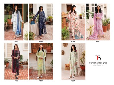 Deepsy by Ramsha Rungrez pure cotton with heavy embroidered unstitched salwar kameez catalogue at low rate salwar kameez catalogs