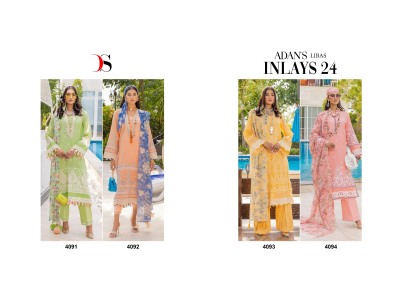 Deepsy suit by Adan Libas Inlays 24 pure cotton embroidered Pakistani suit catalogue at wholesale price pakistani suit catalogs