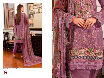 Deepsy suit by Firdous queens court 7 pure cotton pakistani suit catalogue at affordable rate pakistani suit catalogs