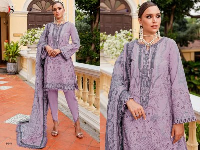 Deepsy suit by Firdous queens court 7 pure cotton pakistani suit catalogue at affordable rate pakistani suit catalogs