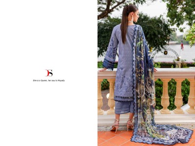 Deepsy suit by Firdous queens court 7 pure cotton pakistani suit catalogue at affordable rate pakistani suit catalogs