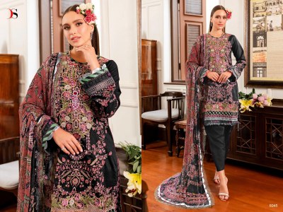 Deepsy suit by Firdous queens court 7 pure cotton pakistani suit catalogue at affordable rate pakistani suit catalogs