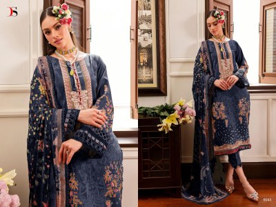 Deepsy suit by Firdous queens court 7 pure cotton pakistani suit catalogue at affordable rate pakistani suit catalogs