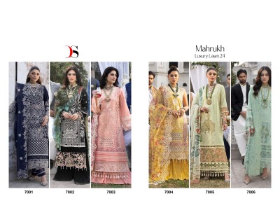 Deepsy suit by Mahrukh pure cotton embroidered Pakistani suit catalogue at affordable rate pakistani suit catalogs