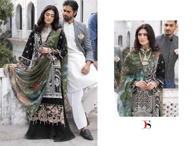 Deepsy suit by Mahrukh pure cotton embroidered Pakistani suit catalogue at affordable rate pakistani suit catalogs