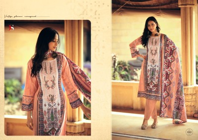 Deepsy suit by Signature pure cotton self embroidered karachi suit catalogue at wholesale price dress material catalogs