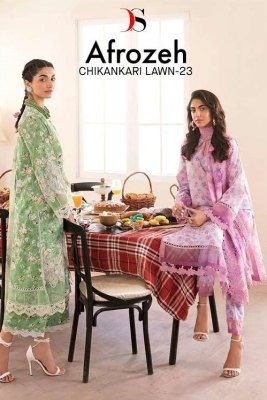 Deepsy suits Afrozeh Chikankari Lawn vol 23 pure cotton printed Pakistani suits catalogue wholesaler  Deepsy suits