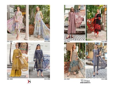 Deepsy suits new launch Mariab mprint spring summer 23 vol 3 pure cotton patches work Pakistani suits wholesale cotton dupatta   pakistani suit catalogs